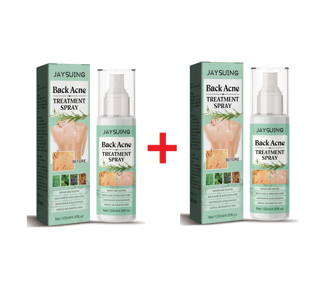 Jaysuing Back Acne Repair Spray, Repair Body Acne Fade Acne Mark Skin Care Spray