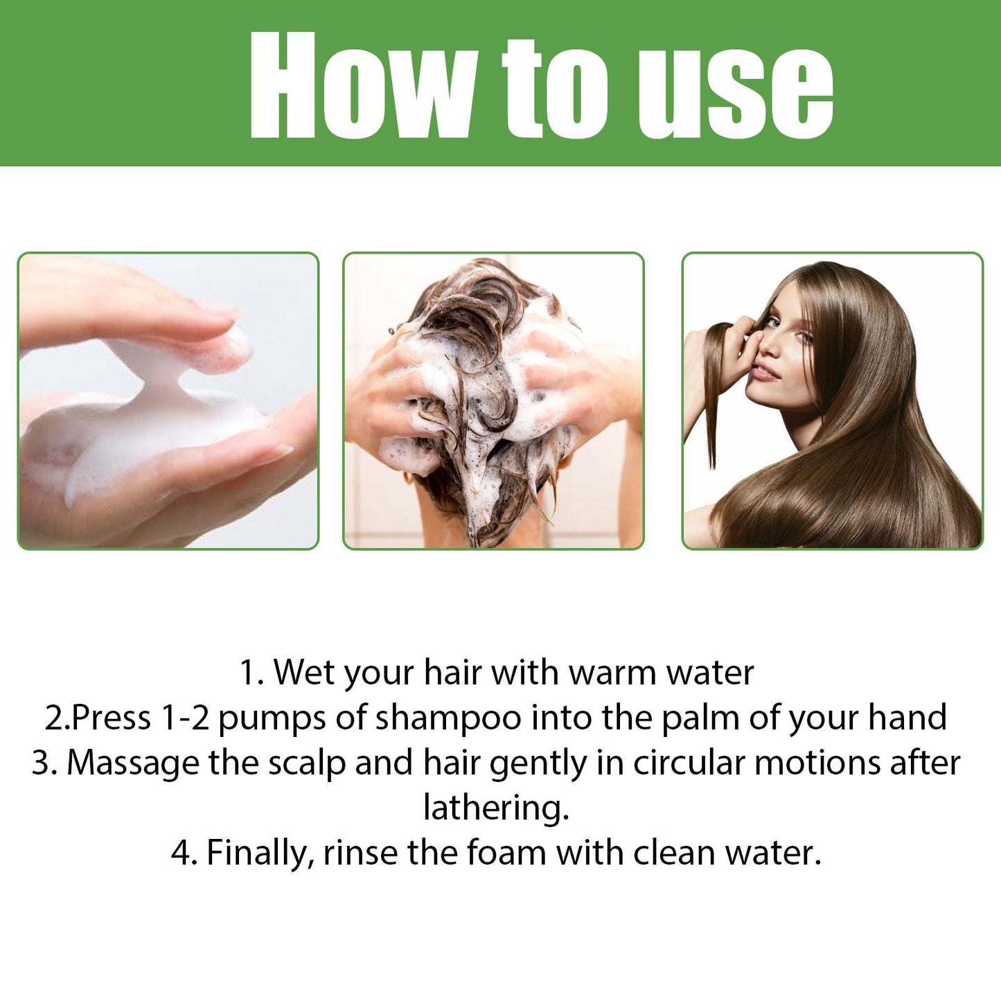 Iluxuan Rosemary Shampoo Deeply Cleanses The Scalp, Moisturizes, Smooths, And Thickens Hair.