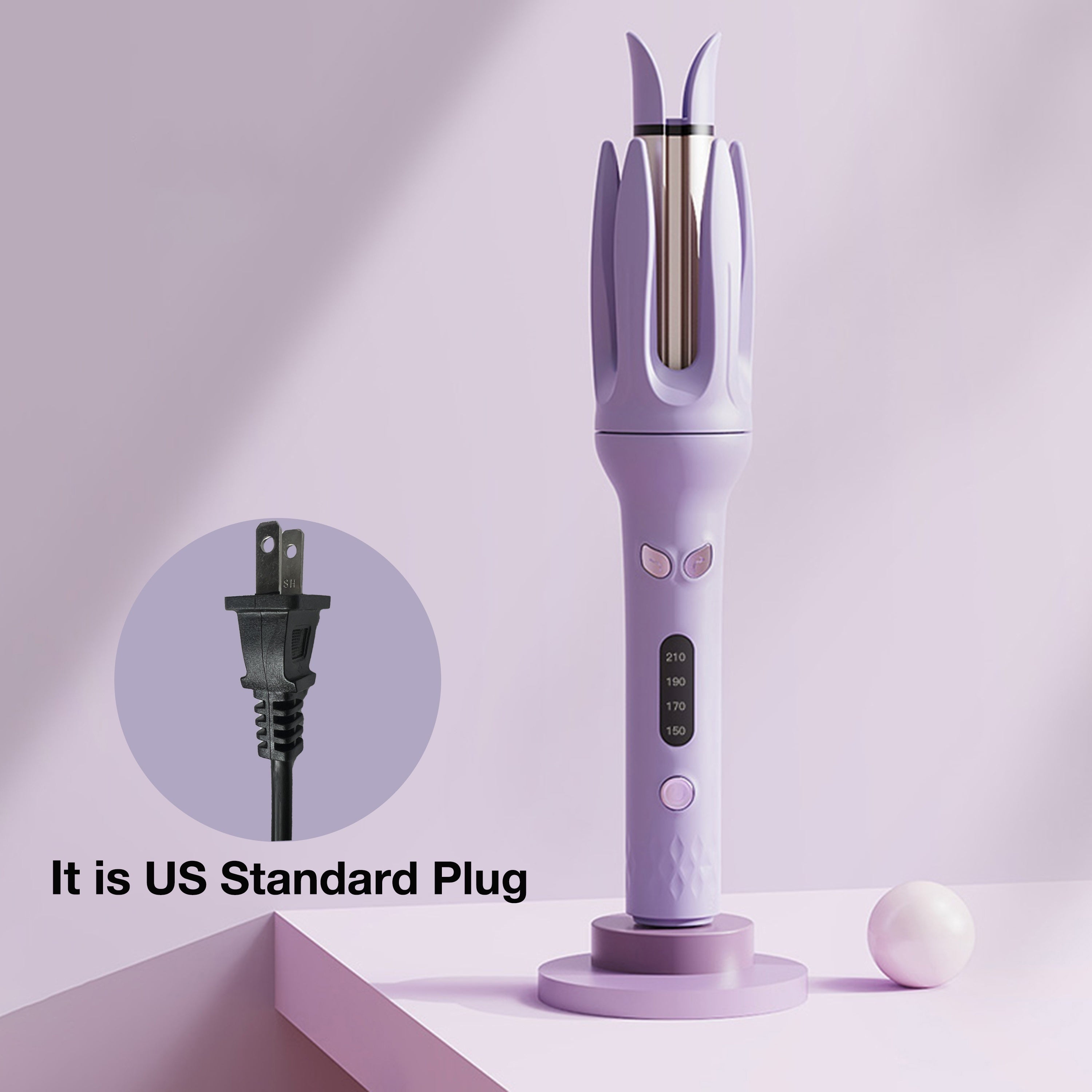 Automatic Hair Curler, 28mm Barrel, 4 Temperature Modes, Negative Ion Generator, Smart Timer And Sensor, Auto Off For Safety